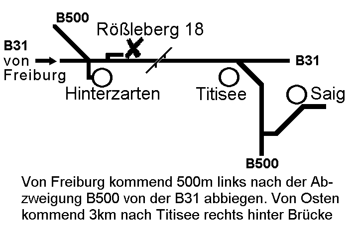 Karte - So kommen sie zum Rössleberg !